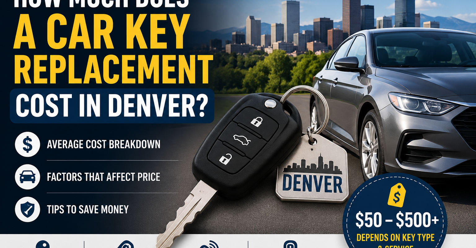 How Much Does a Car Key Replacement Cost in Denver?