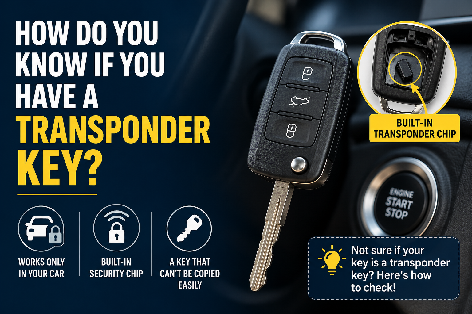 What Is a Transponder Key and How Do You Know You Have One?
