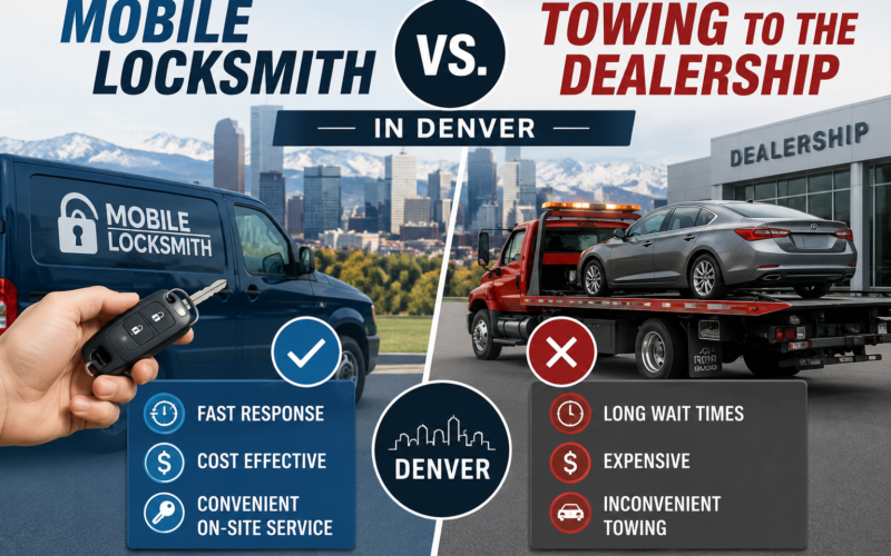 Mobile Locksmith vs. Towing to the Dealership in Denver