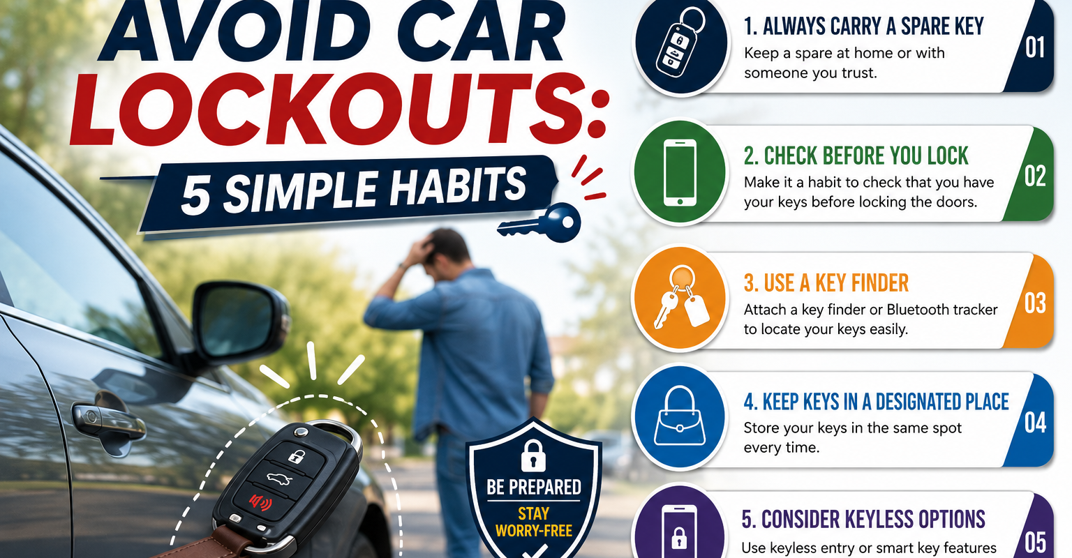How to Avoid Car Lockouts: 5 Simple Habits
